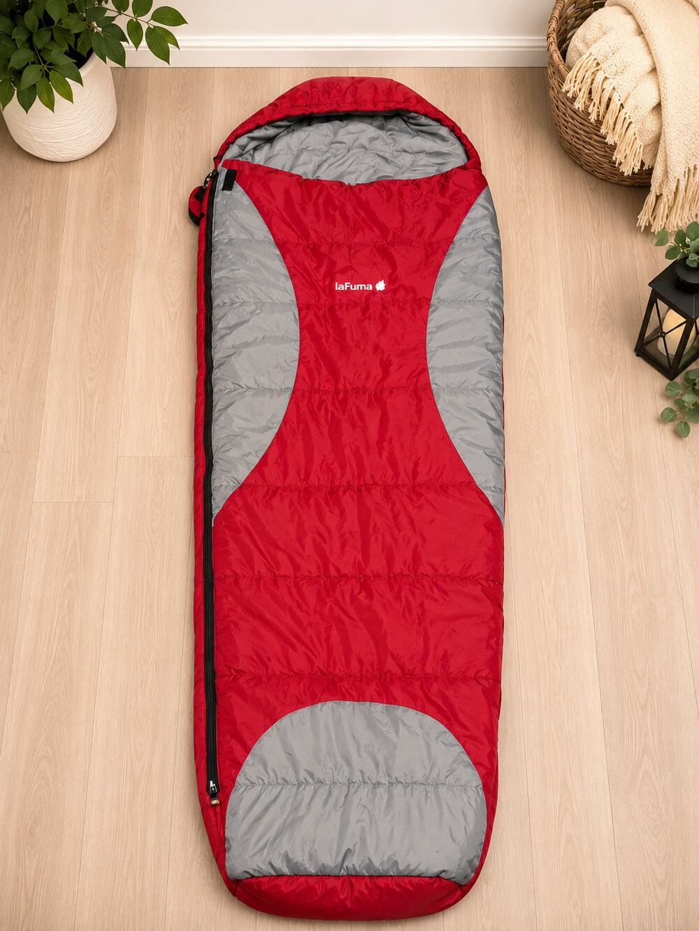 Lafuma GR Junior Mummy Sleeping Bag 2°C/35°F Red Gray Kids Camping